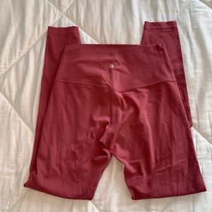 Lululemon Pink Align Leggings Size 8